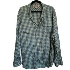 Duluth Trading Co. Button-Down LS Relaxed Fit Shirt in Green Blue Plaid